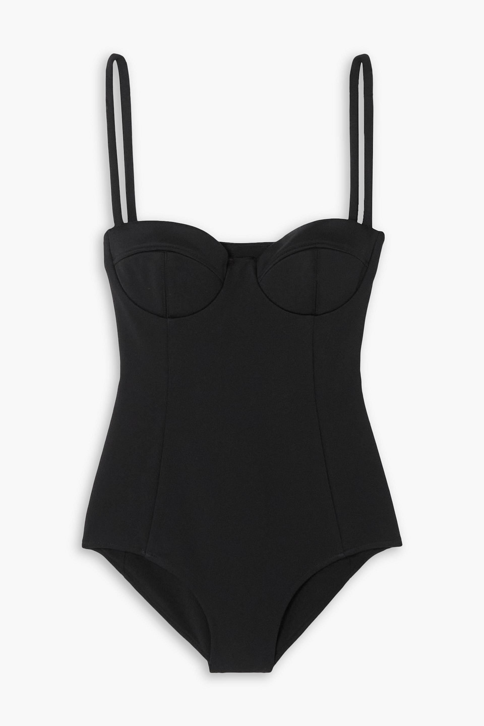 Esse Studios Stretch-knit Bodysuit In Black