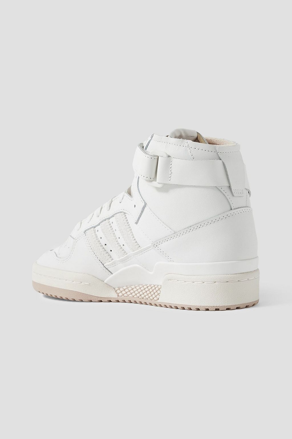 ADIDAS ORIGINALS Perforated leather high-top sneakers