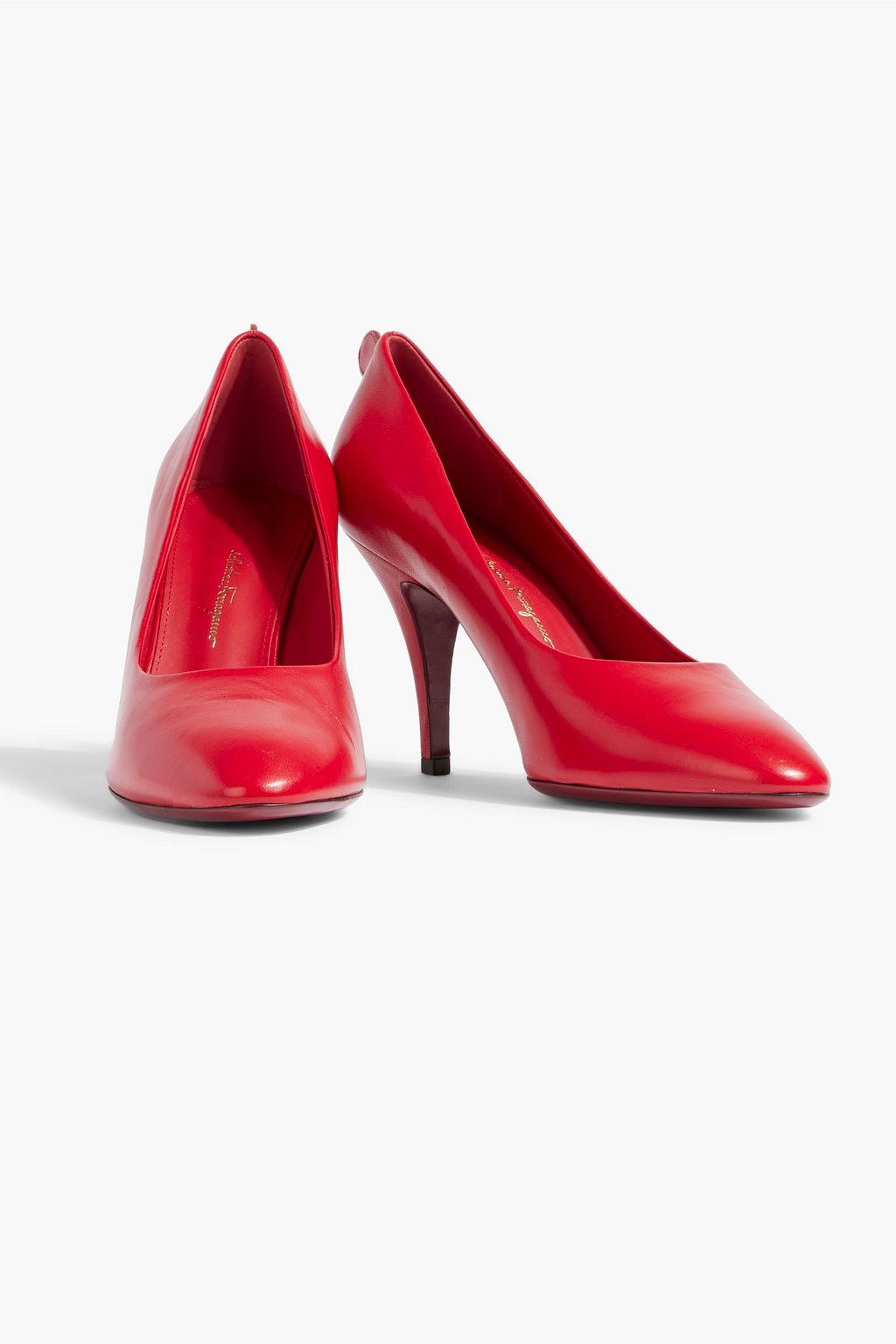 FERRAGAMO Judy 85 leather pumps