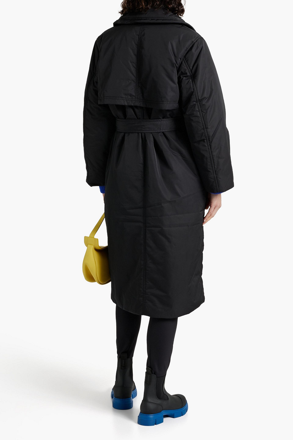  Ganni - Mantel Aus Shell - Schwarz - Xxl/xxxl 