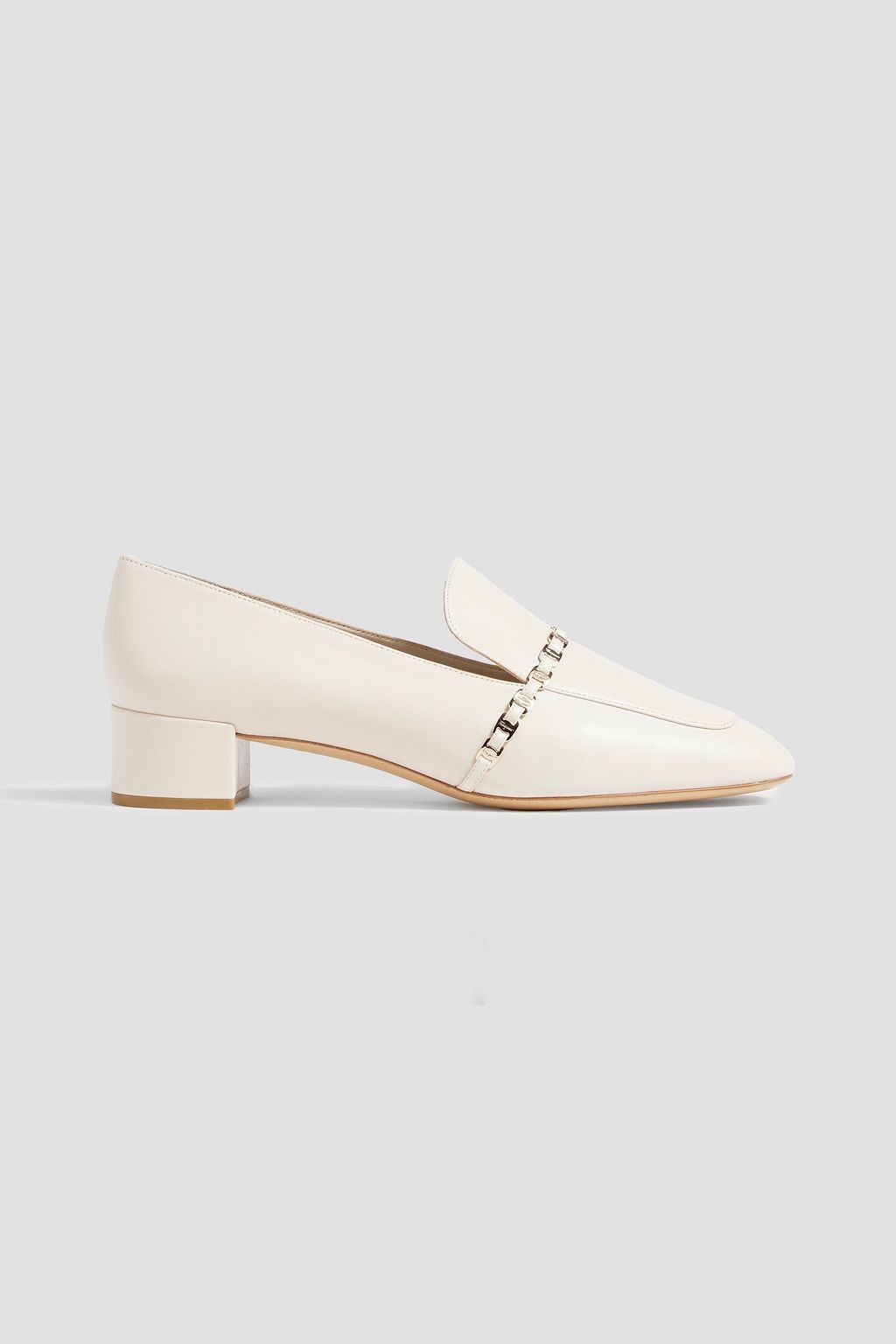 Tilos chain-trimmed leather loafers | up to 70% off OUTNET