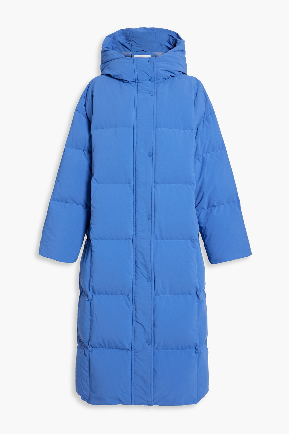 Stand Studio Nylah Quilted Shell Hooded Down Coat In Azure
