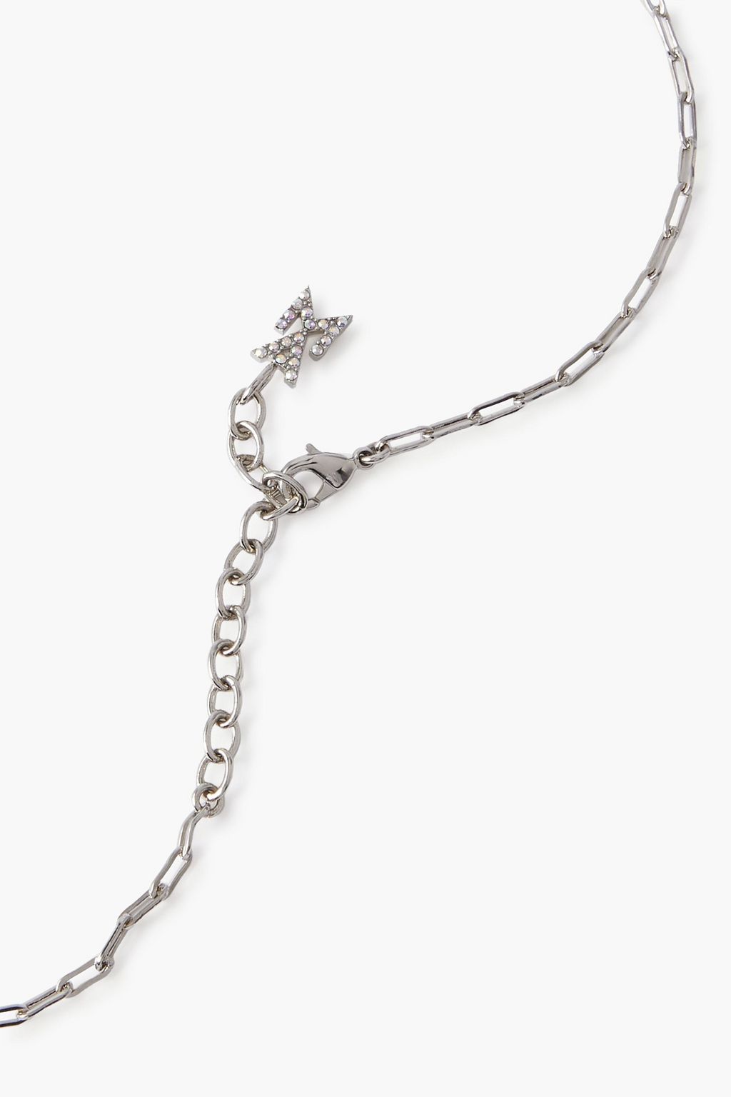 AMINA MUADDI Tina silver crystal choker