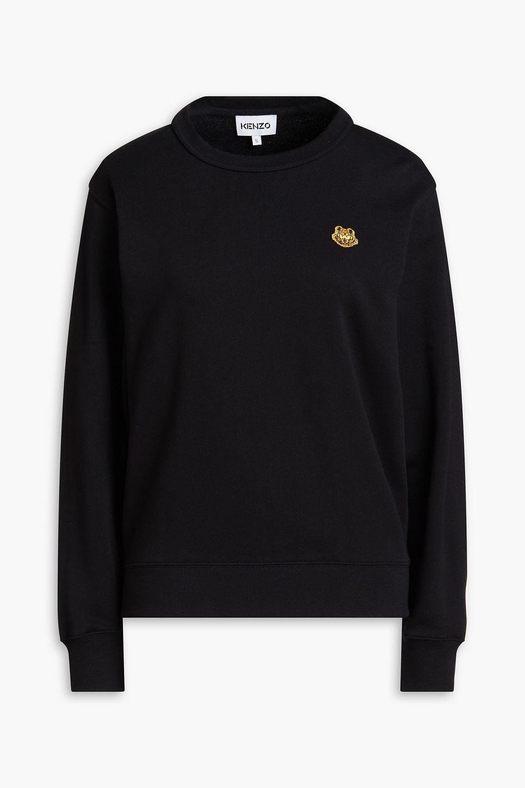 Appliqu d cotton fleece hoodie