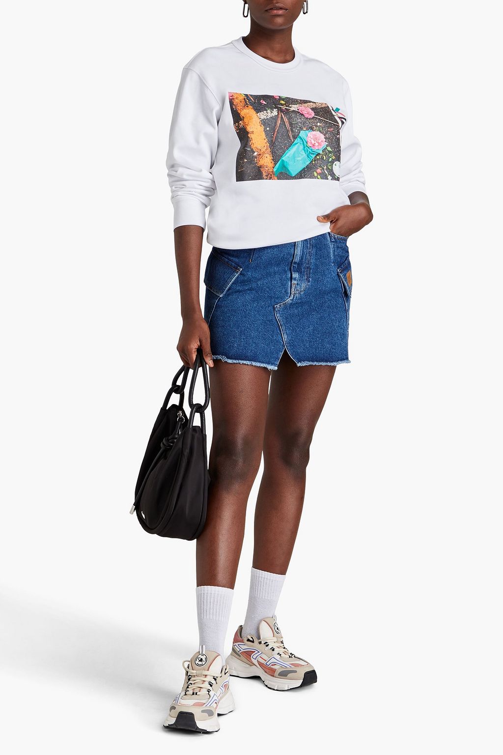 KENZO Printed cotton-fleece sweatshirt