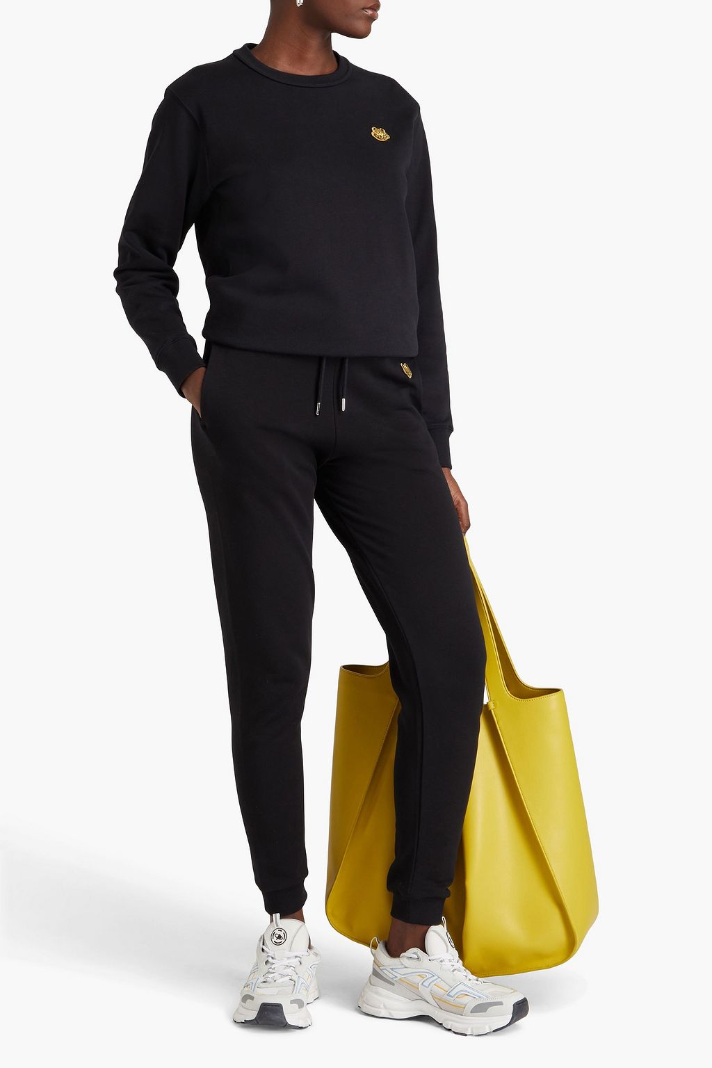 KENZO French cotton-terry track pants