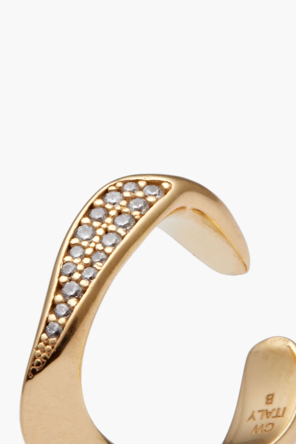 CORNELIA WEBB Goldplated crystal ear cuff THE