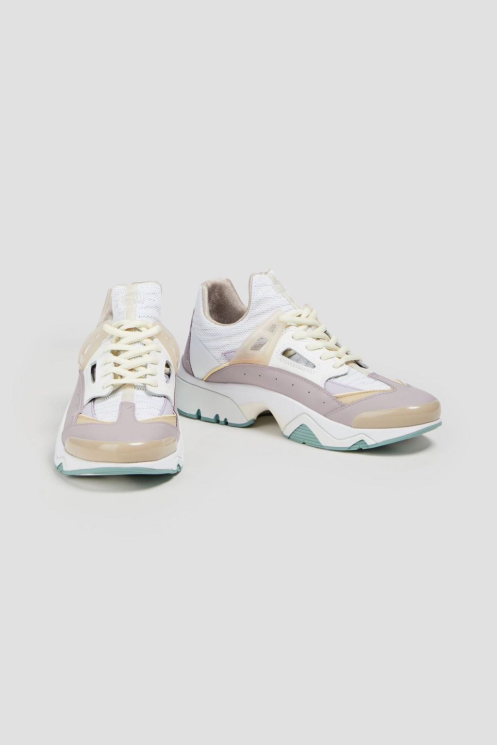 KENZO Sonic faux leather and mesh sneakers