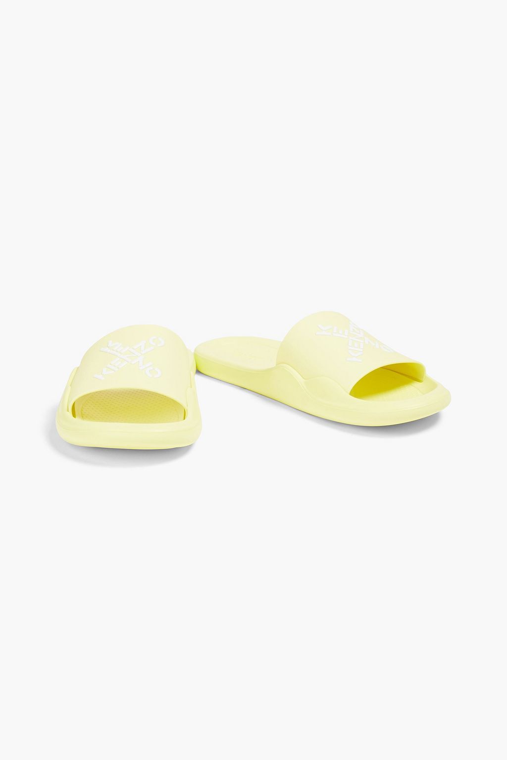 KENZO Pantoletten aus Gummi mit Verzierung