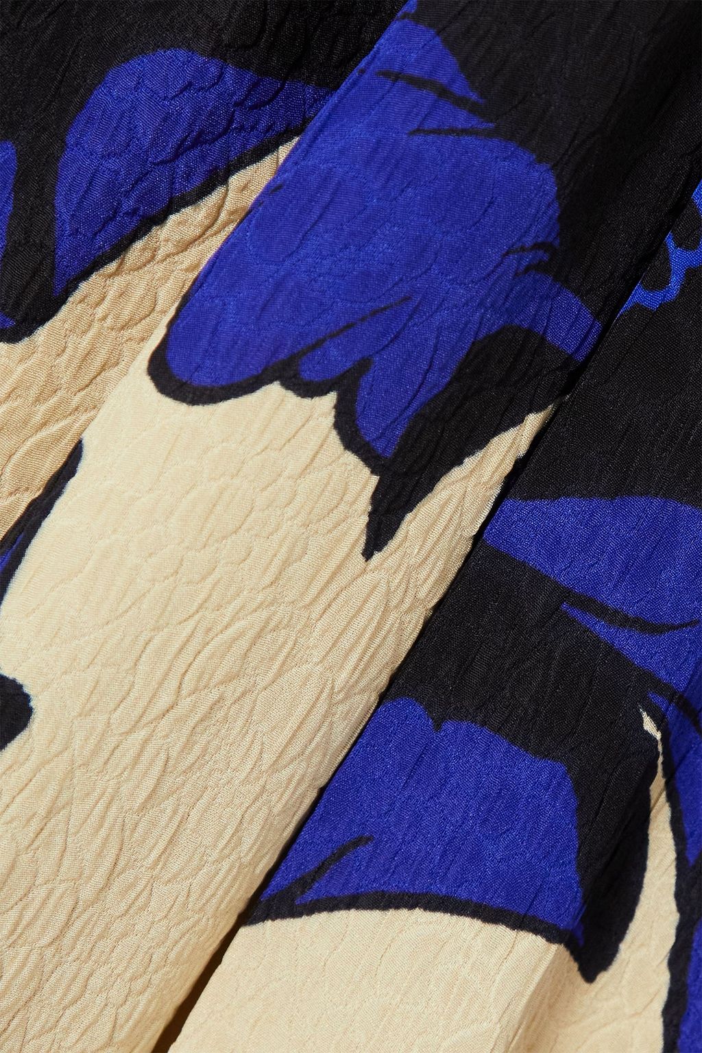 DRIES VAN NOTEN 플로럴 프린트 클로케 터틀넥 미디 드레스