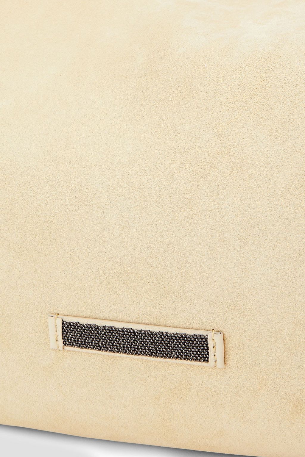 BRUNELLO CUCINELLI Bead-embellished suede shoulder bag