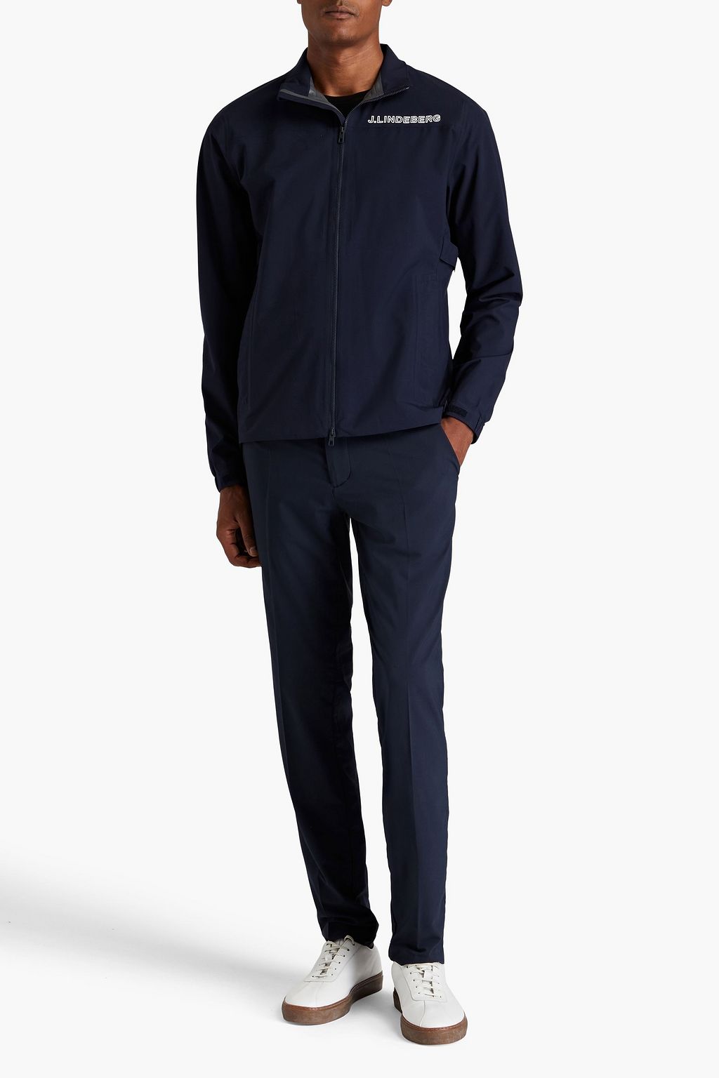 J. LINDEBERG Bridge two-tone shell zip-up golf jacket
