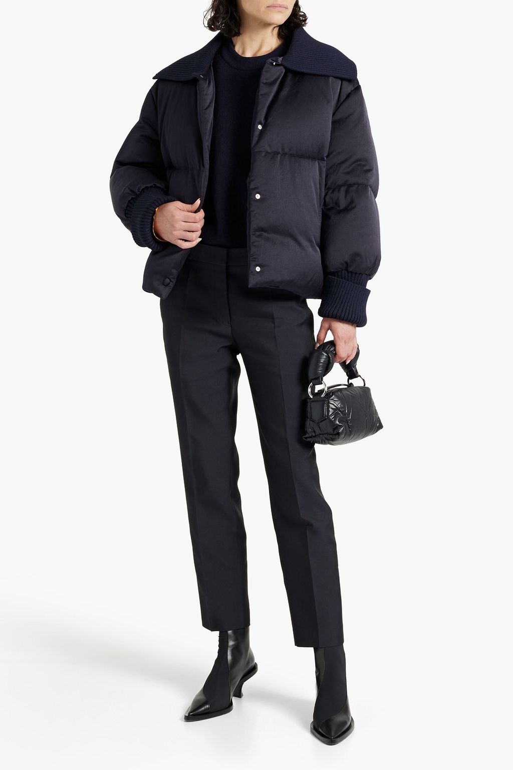 JIL SANDER Quilted shell down jacket