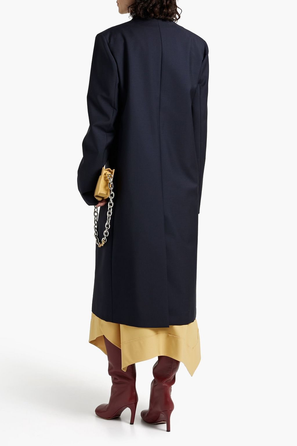 JIL SANDER Wool and mohair-blend coat