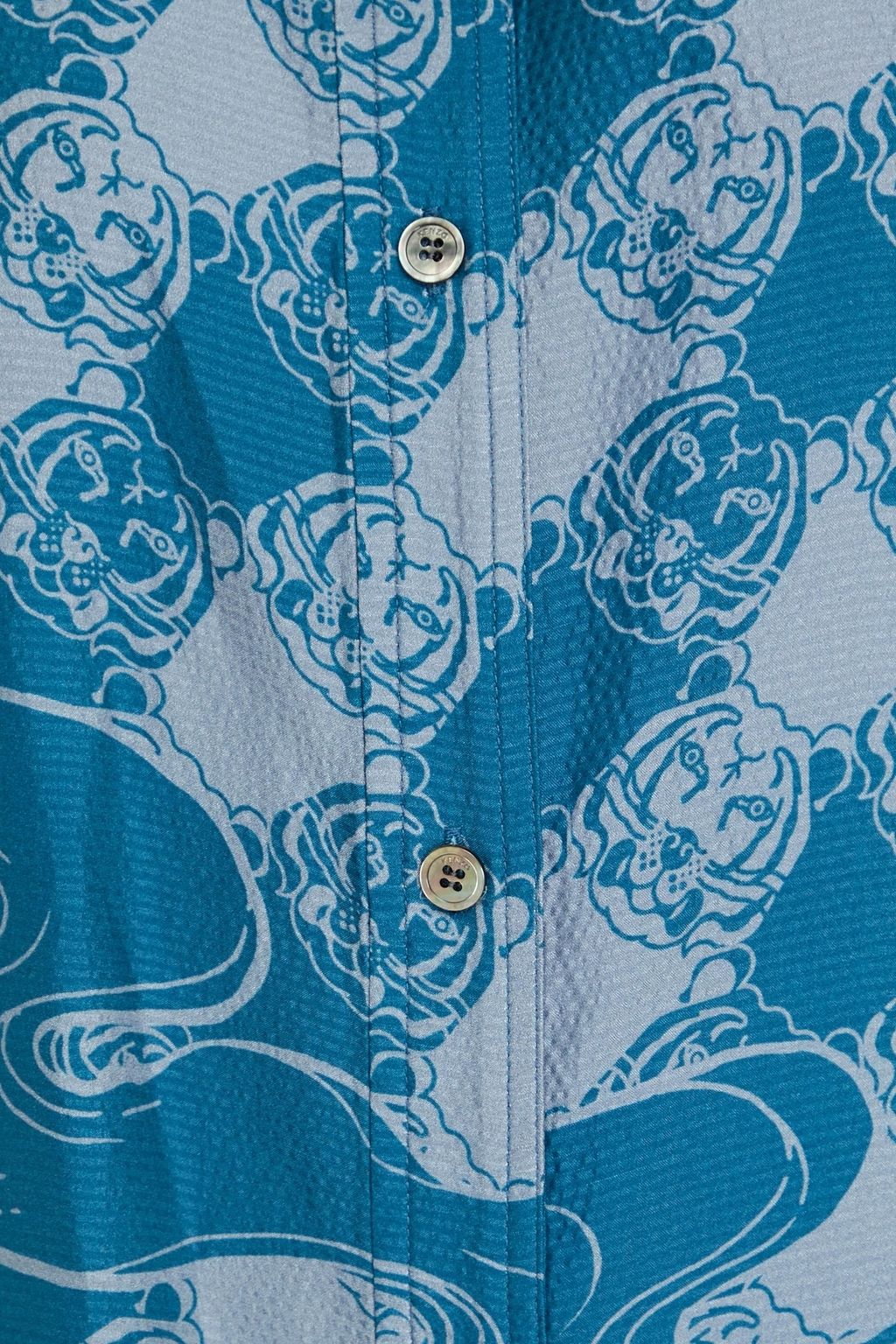 KENZO Printed silk crepe de chine shirt