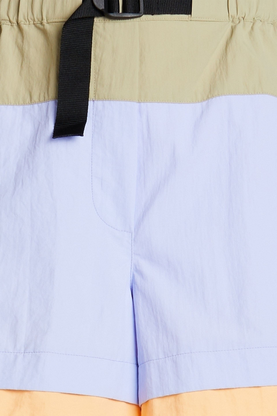 KENZO COLOR-BLOCK SHELL SHORTS 