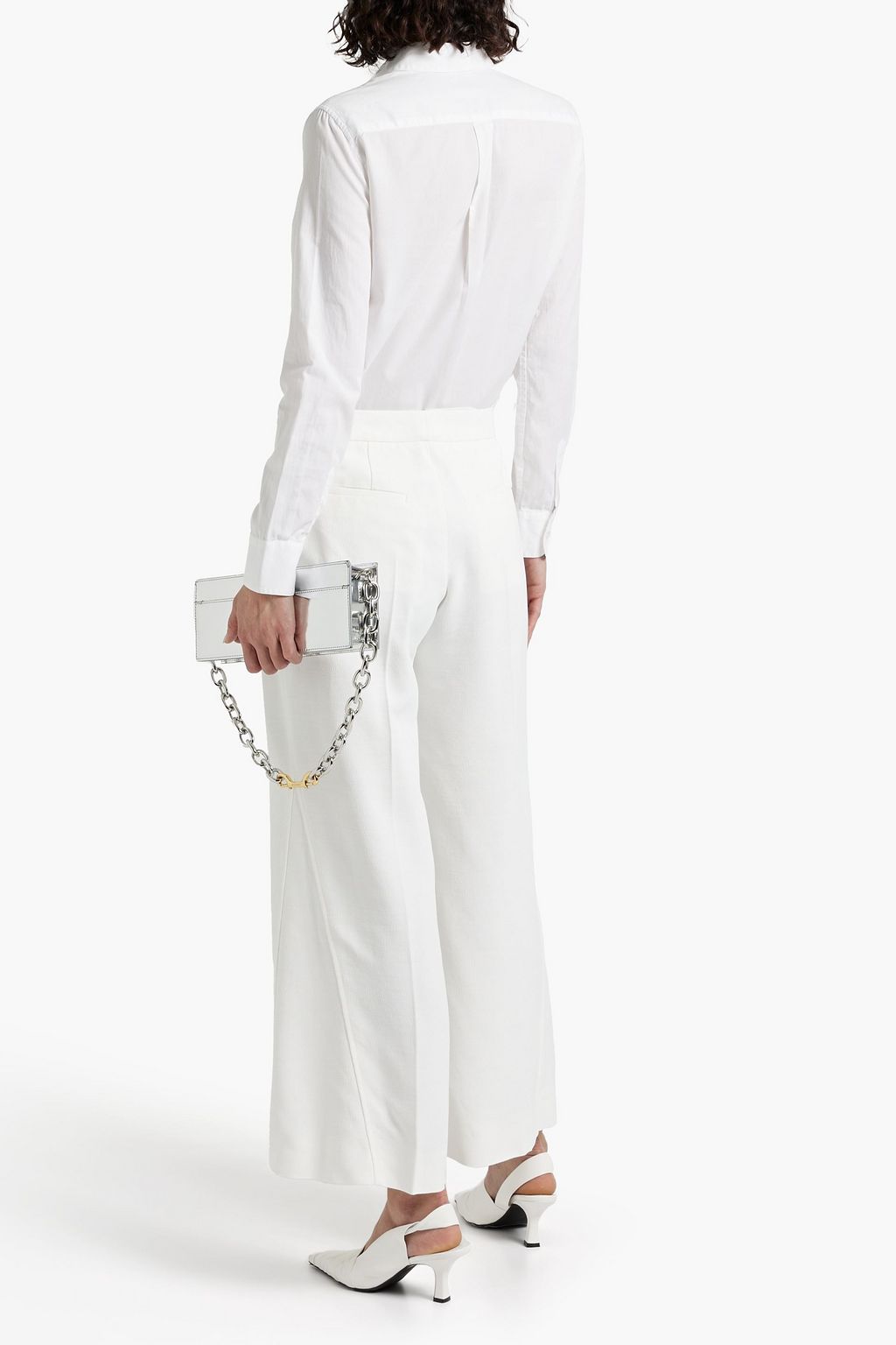 JIL SANDER Grain de poudre wide-leg pants