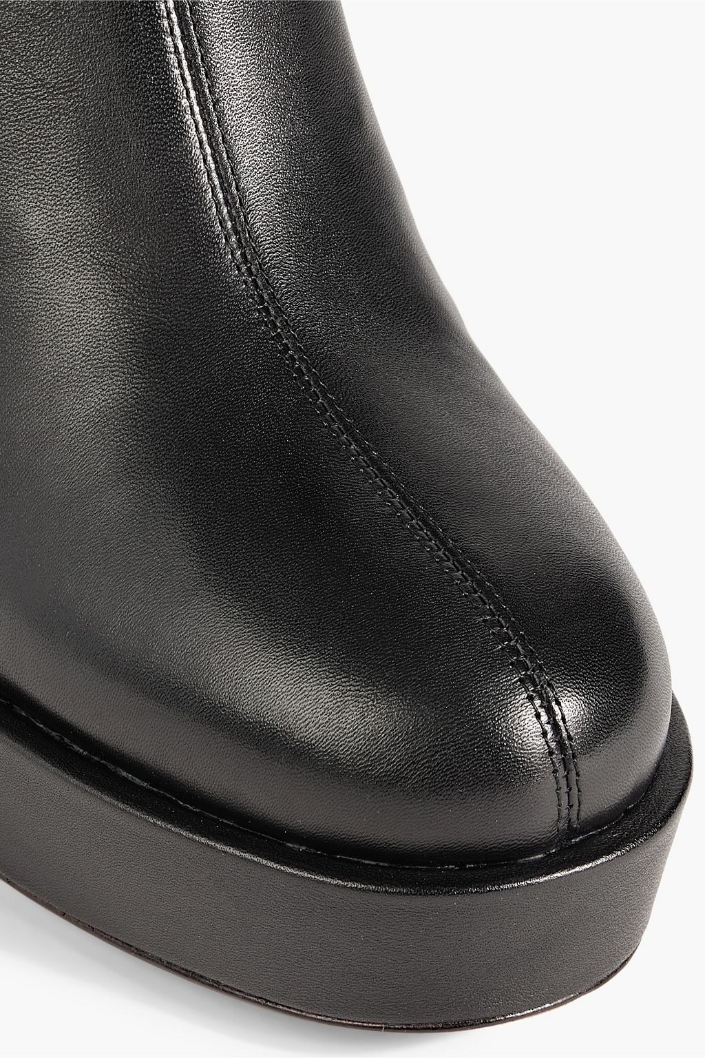 3.1 PHILLIP LIM بوت بطول الركبة من الجلد بتأثير مزموم