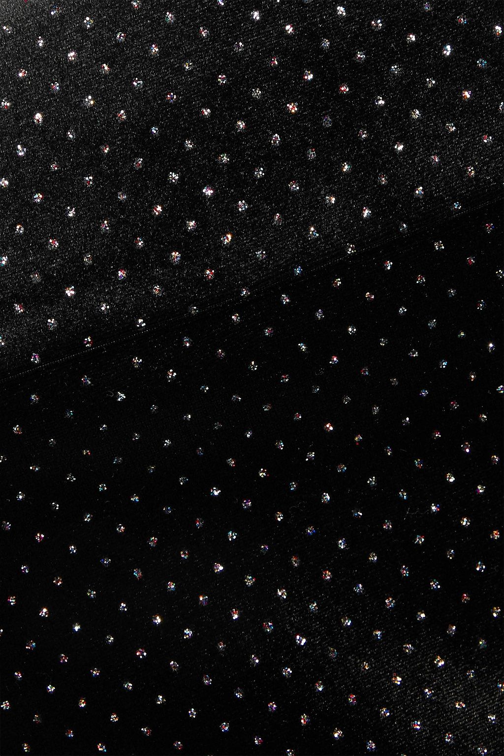 CHRISTOPHER KANE Off-the-shoulder glittered velvet mini dress