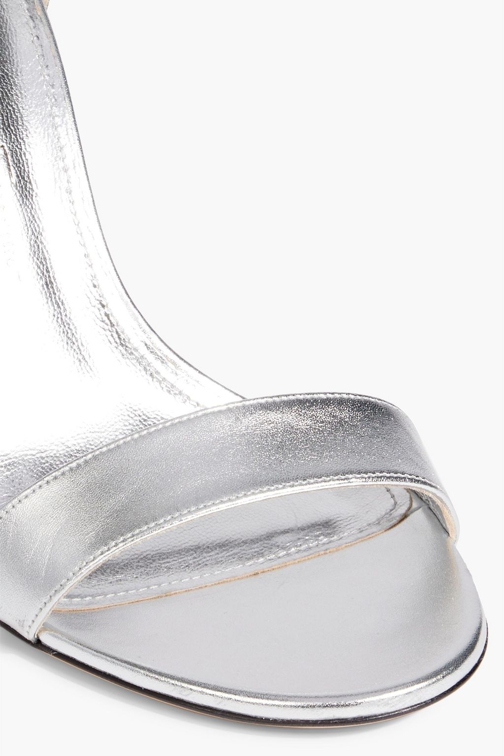 FERRAGAMO Azalea metallic leather sandals