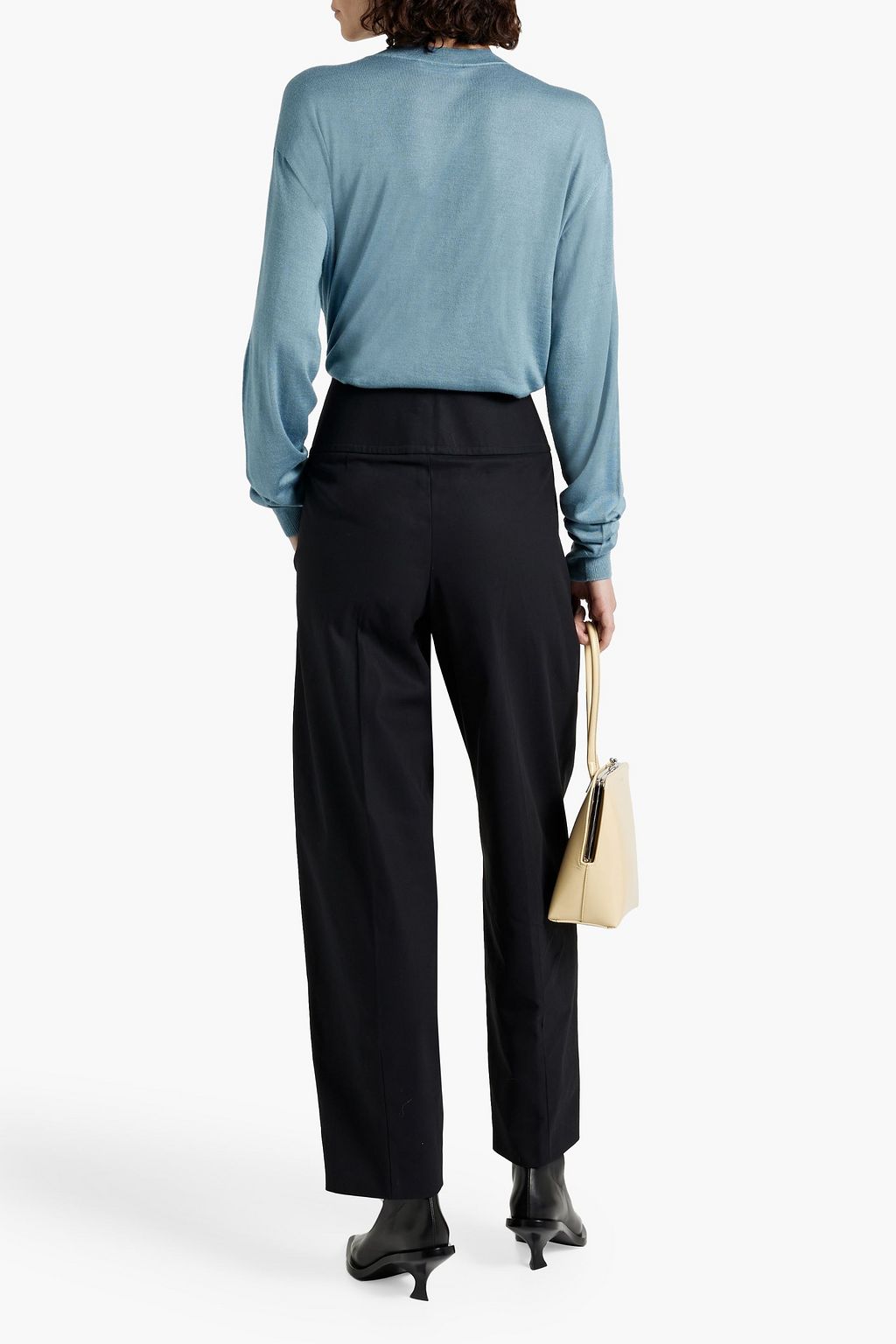 JIL SANDER Cotton-twill tapered pants