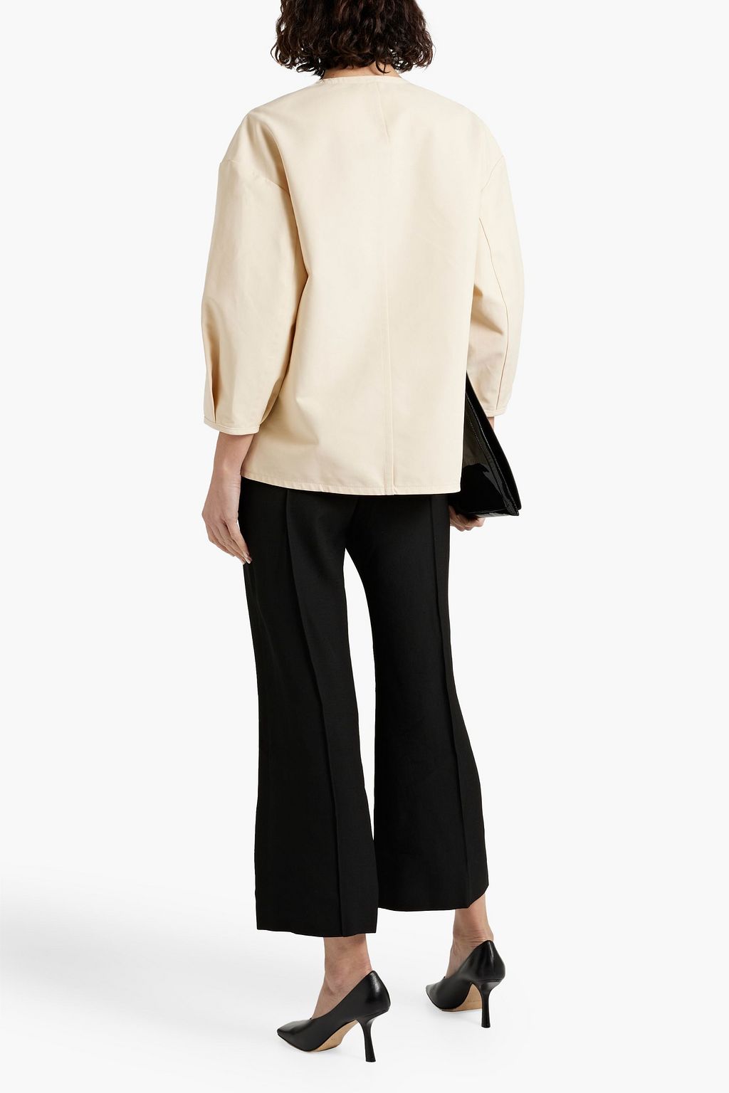 JIL SANDER Woven bootcut pants