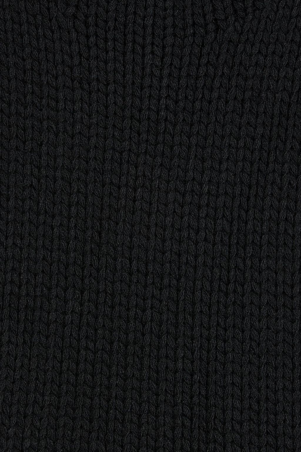 JIL SANDER Open-back ribbed wool turtleneck vest