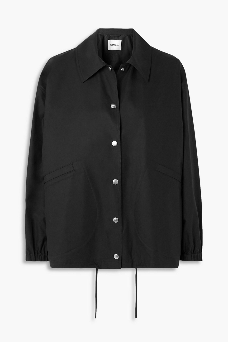 Jil Sander Giubbino In Cotone Nero Donna In Black