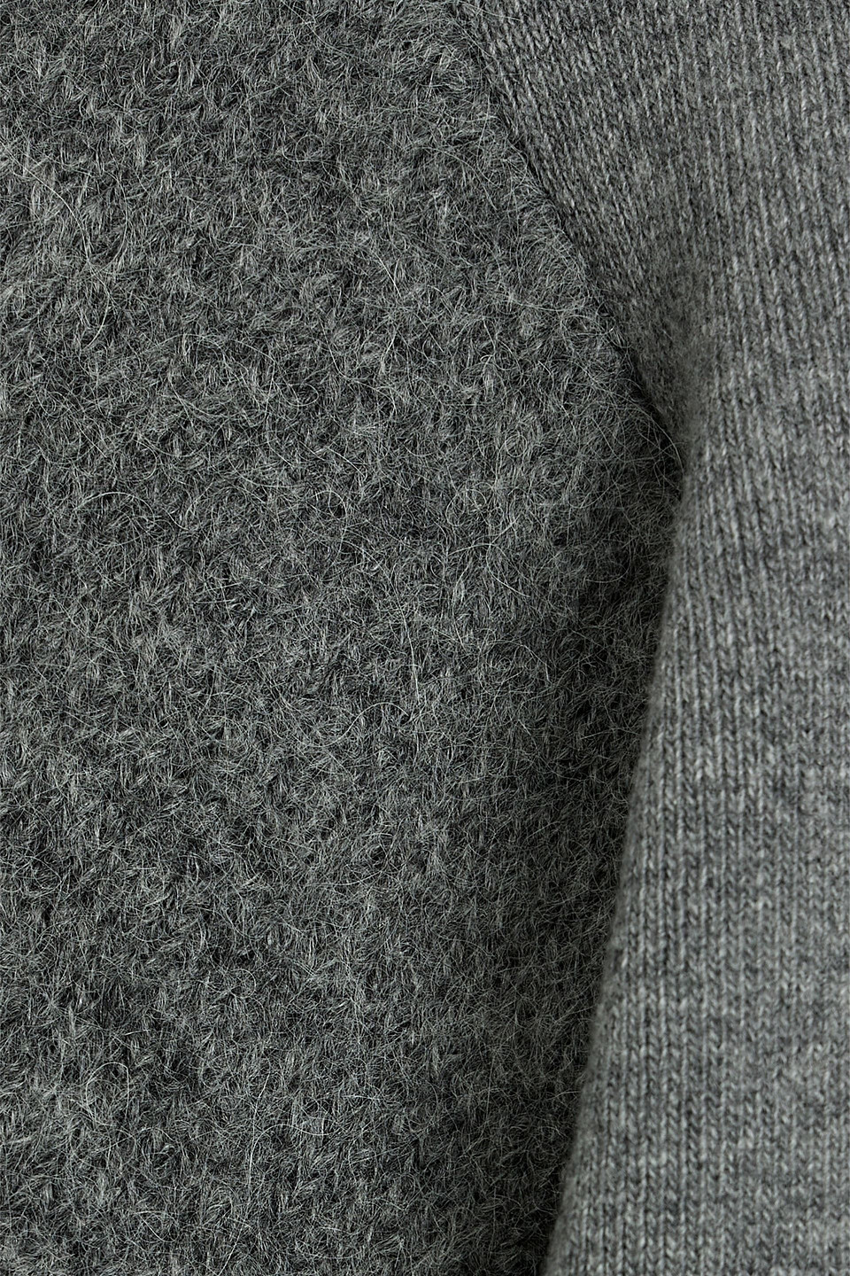 Jil Sander Paneled Wool And Cashmere-blend Sweater In Gray