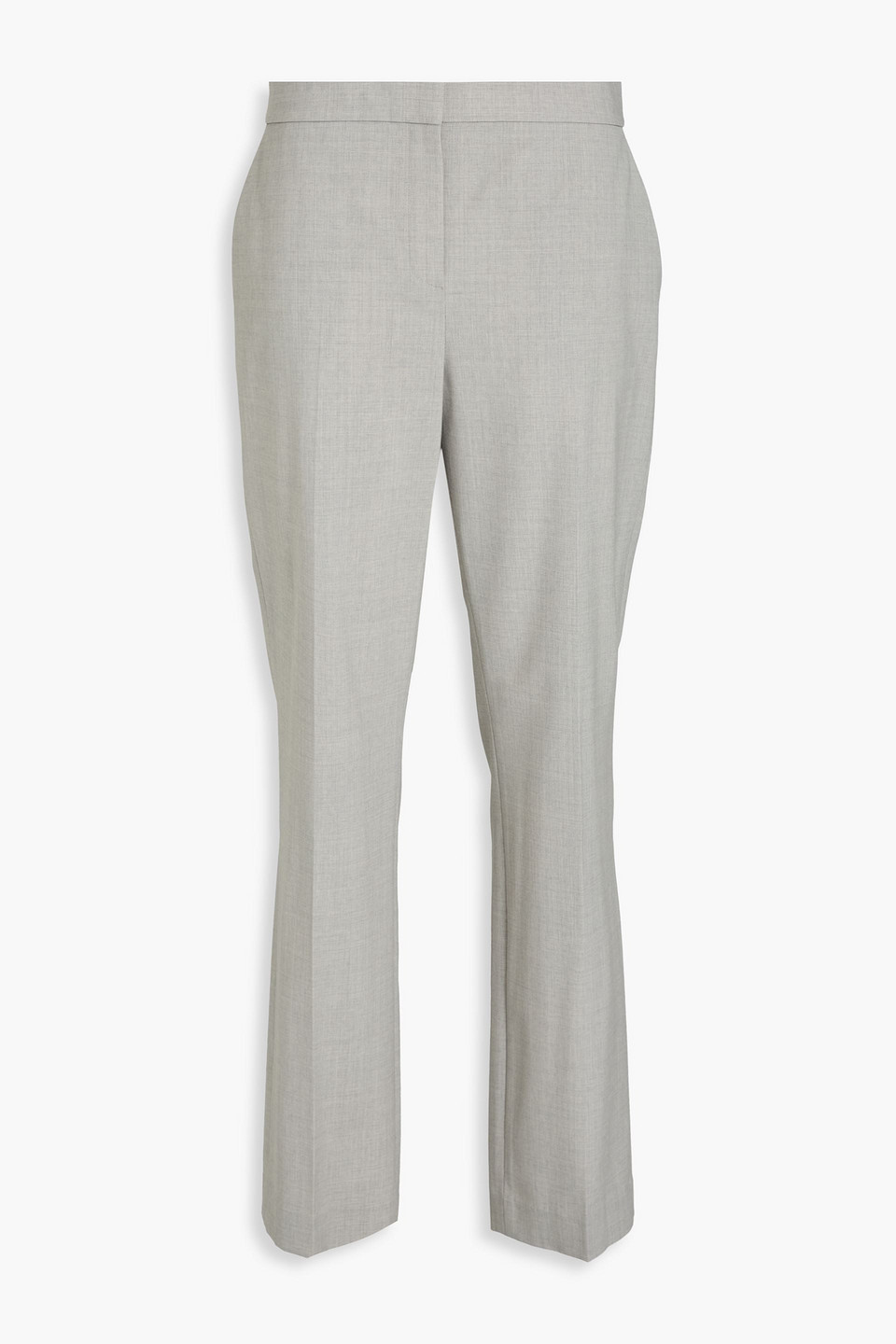 Wool-blend slim-leg pants