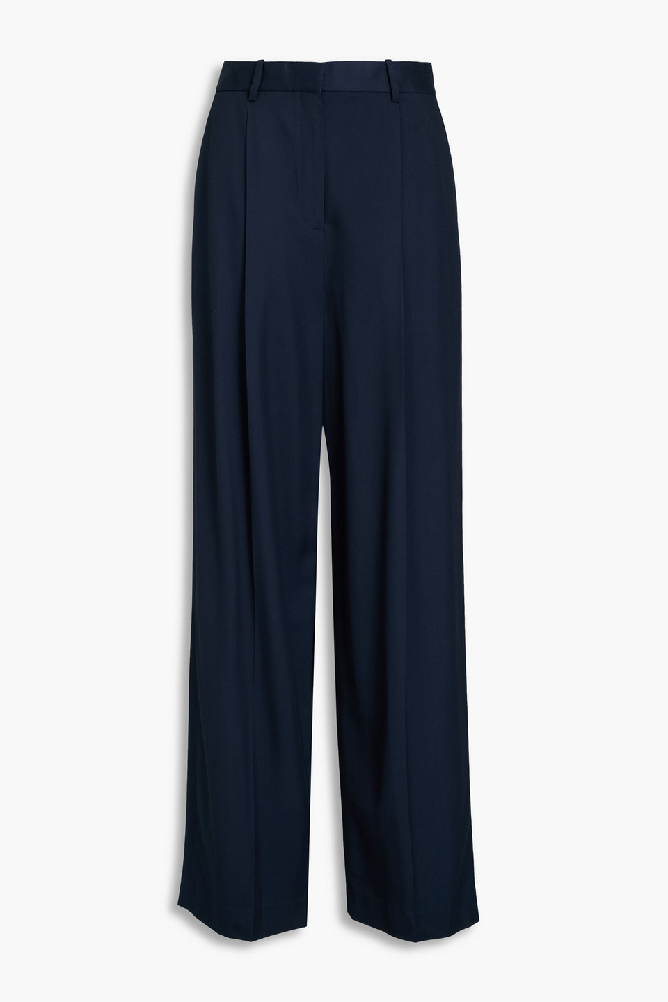 Theory Hose Mit Weitem Bein Aus Twill In Marineblau