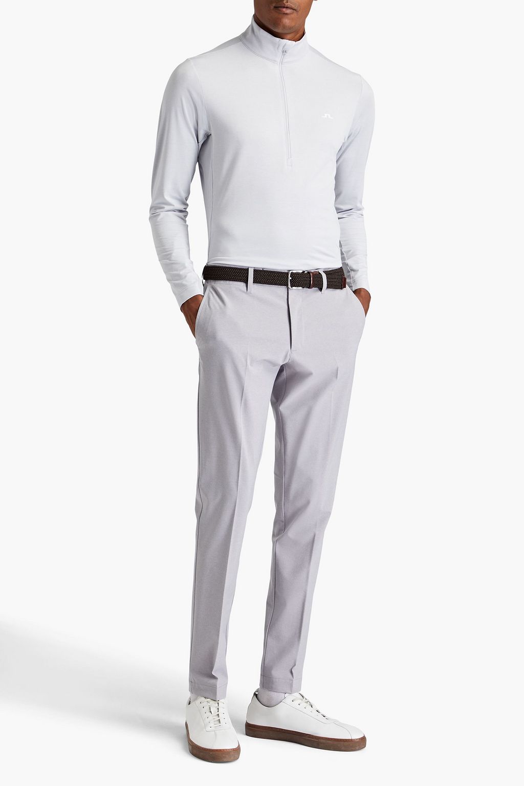 J. LINDEBERG Luke stretch-jersey half-zip top