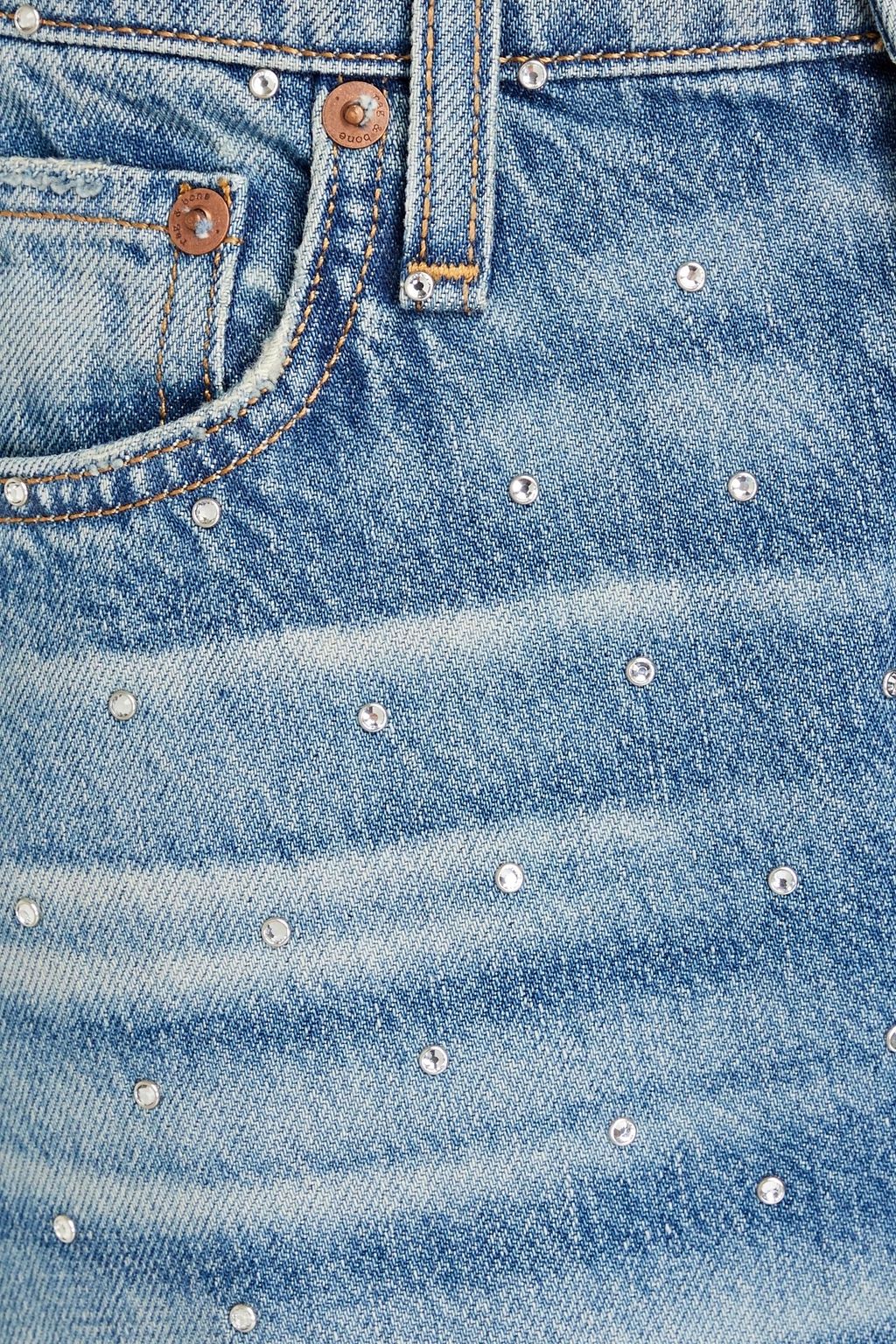 RAG & BONE Alissa cropped crystal-embellished boyfriend jeans
