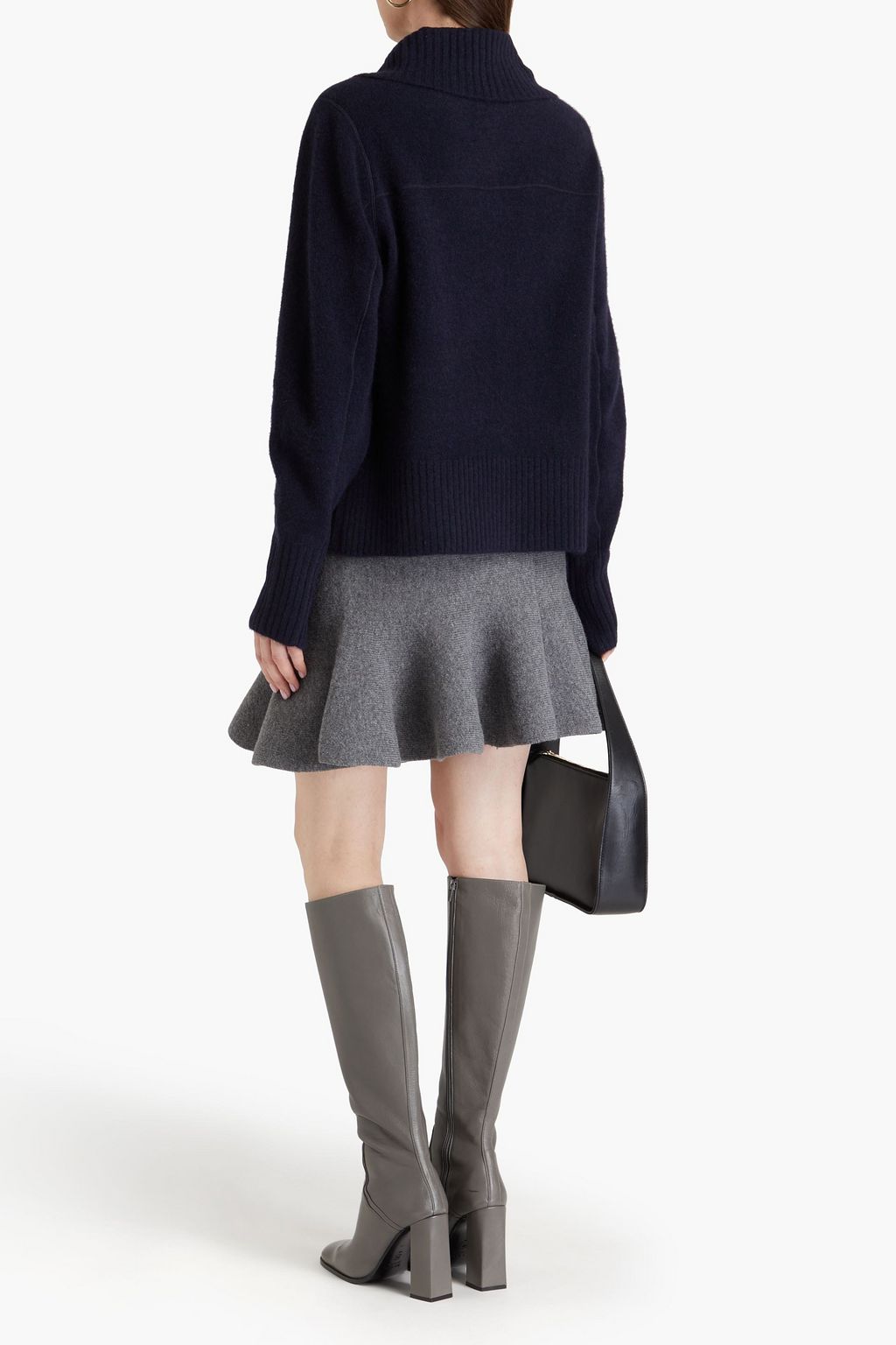 JIL SANDER 울 캐시미어 혼방 스커트