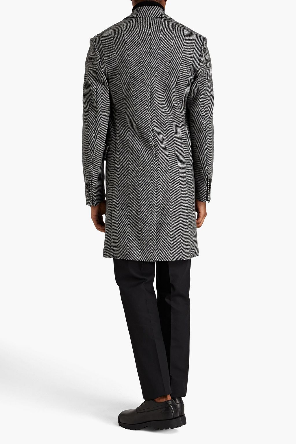 DOLCE&GABBANA Herringbone wool-blend coat