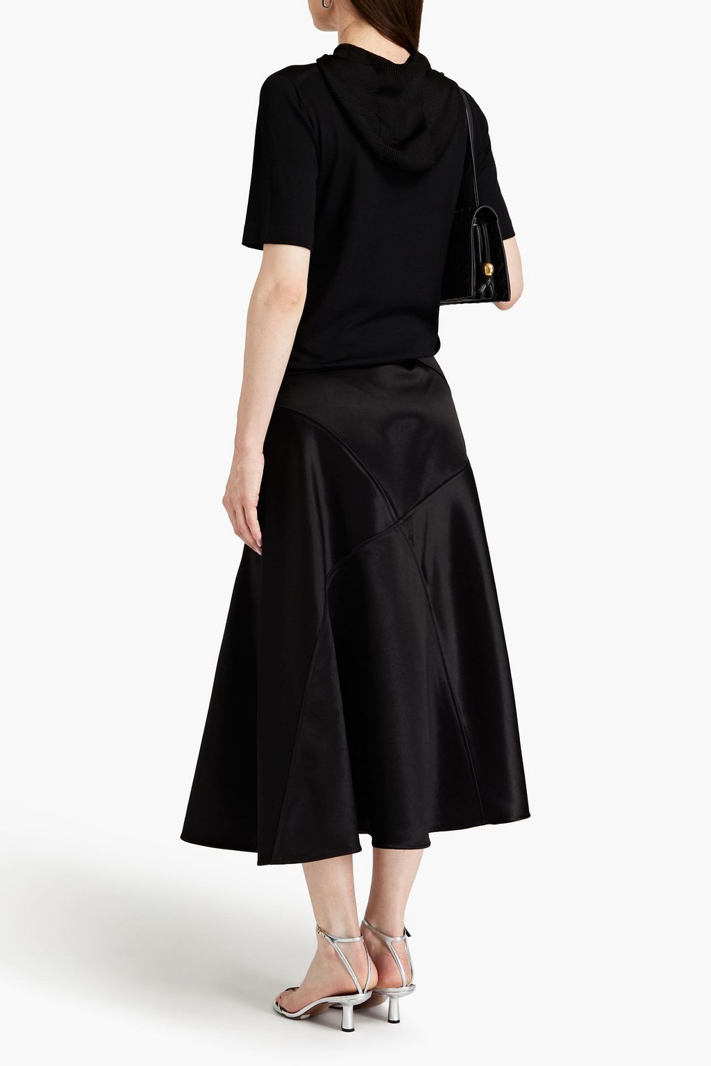JIL SANDER كنزة هودي من مزيج الصوف