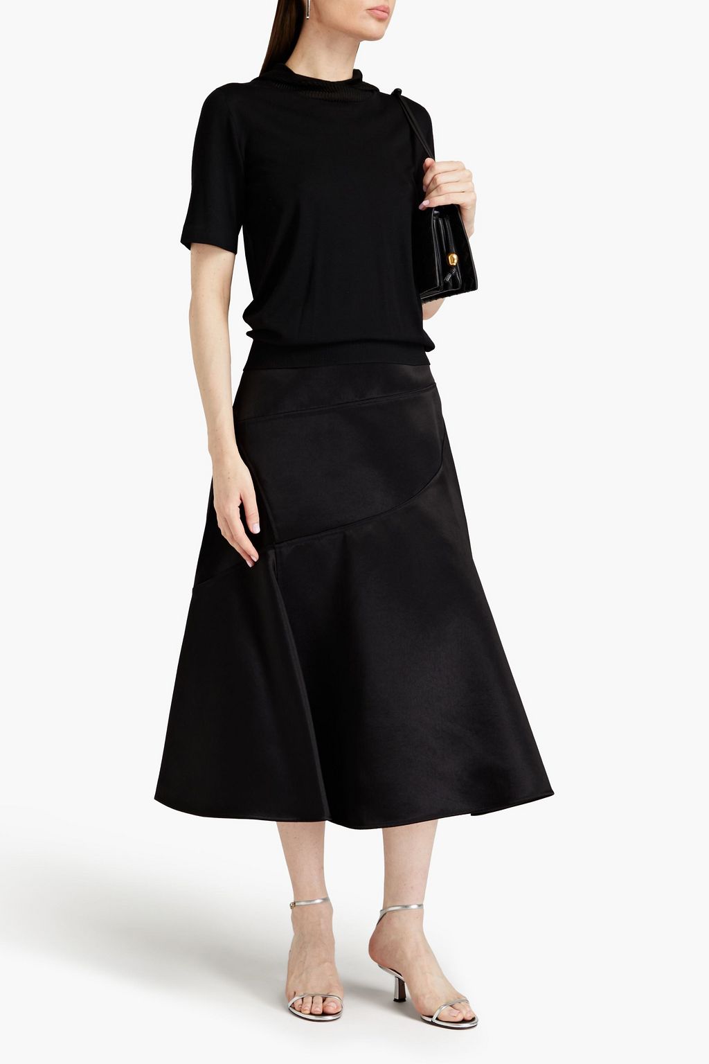 JIL SANDER كنزة هودي من مزيج الصوف