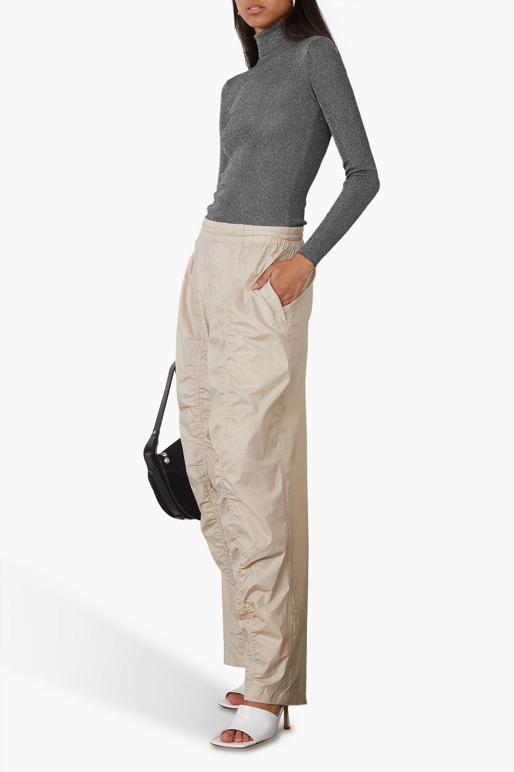 ISABEL MARANT ニット タートルネックセーター メタリック