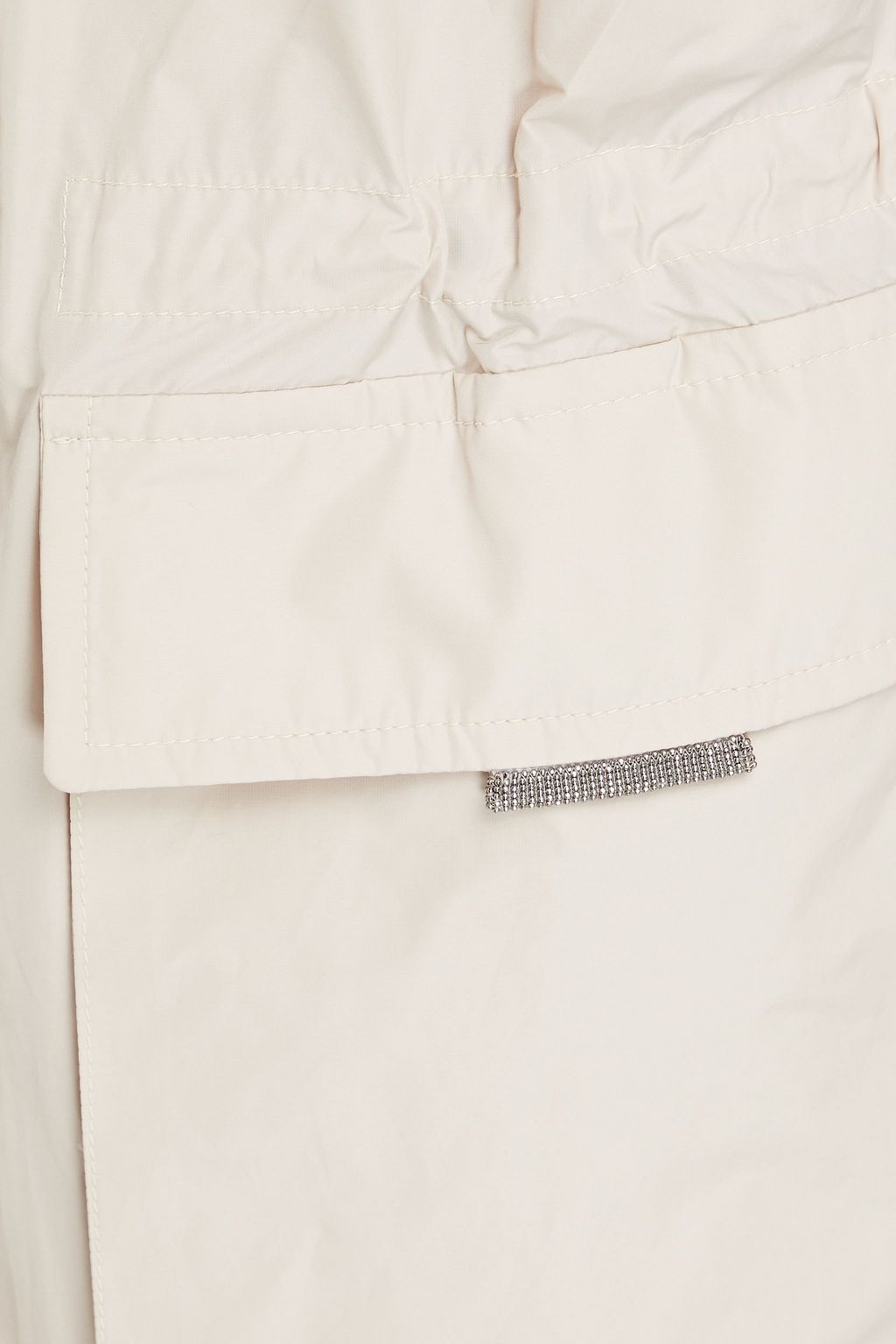 BRUNELLO CUCINELLI Bead-embellished shell hooded vest