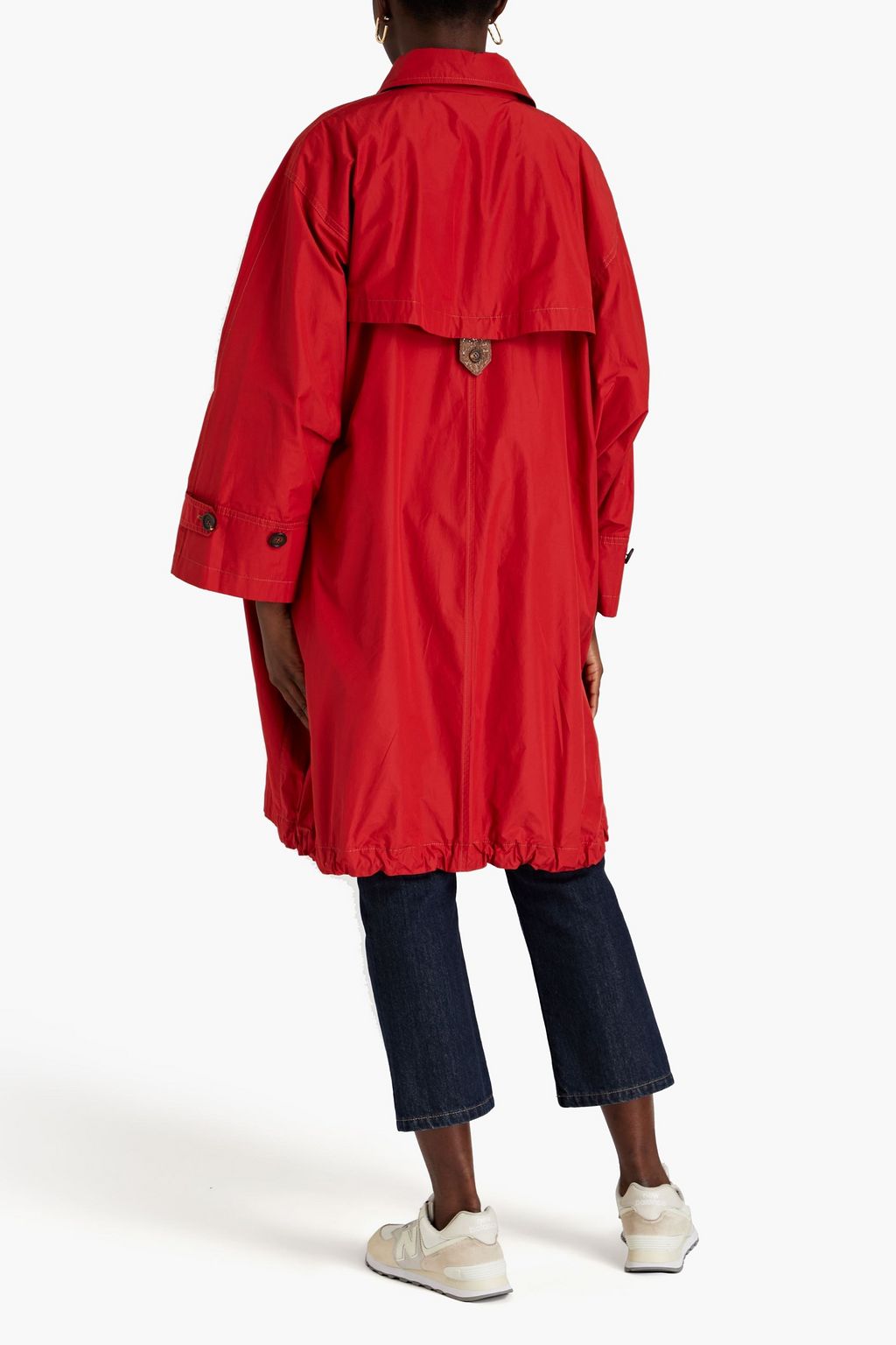 BRUNELLO CUCINELLI معطف من قماش عازل مزين بالخرز