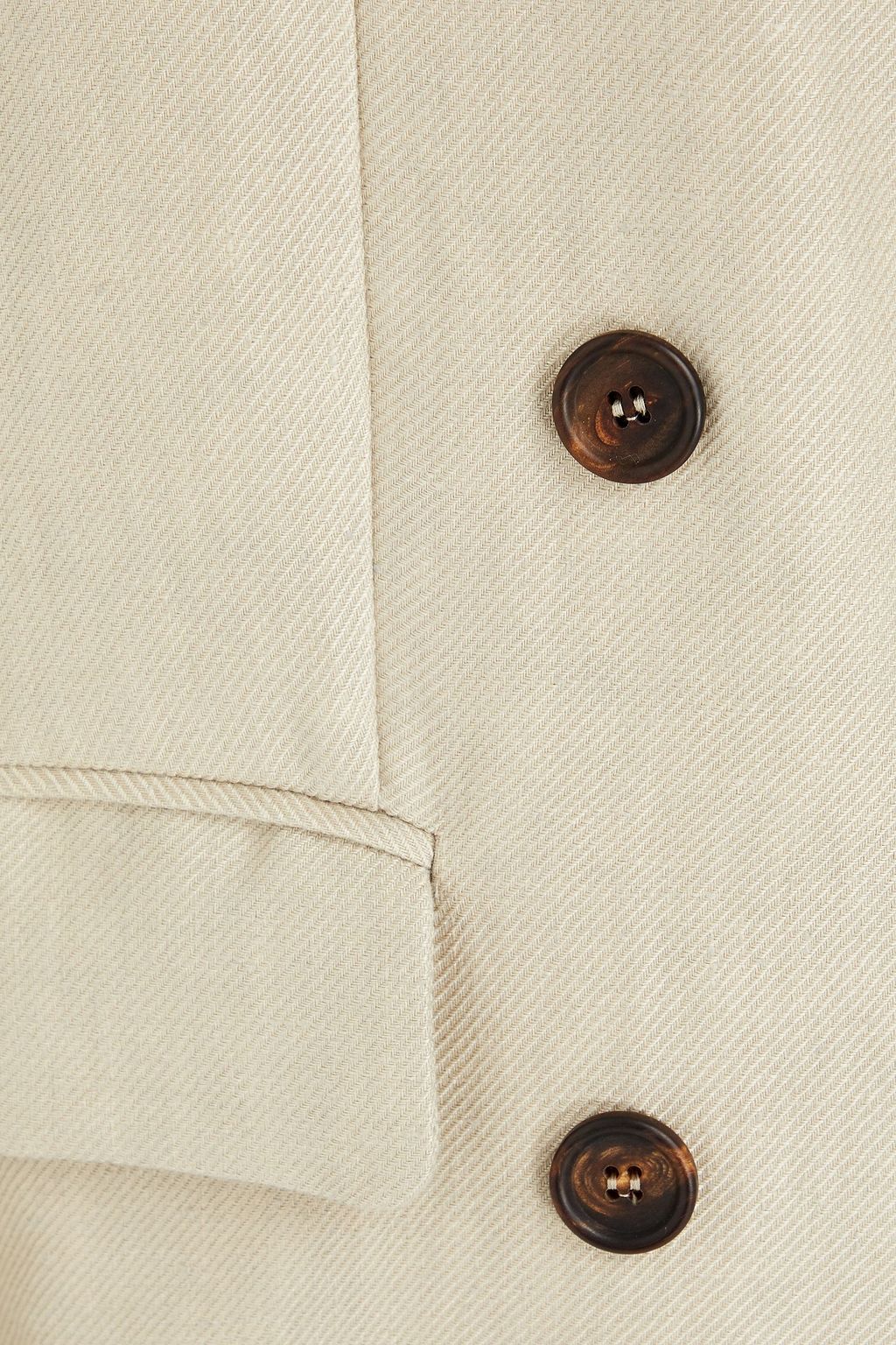 BRUNELLO CUCINELLI Double-breasted linen coat