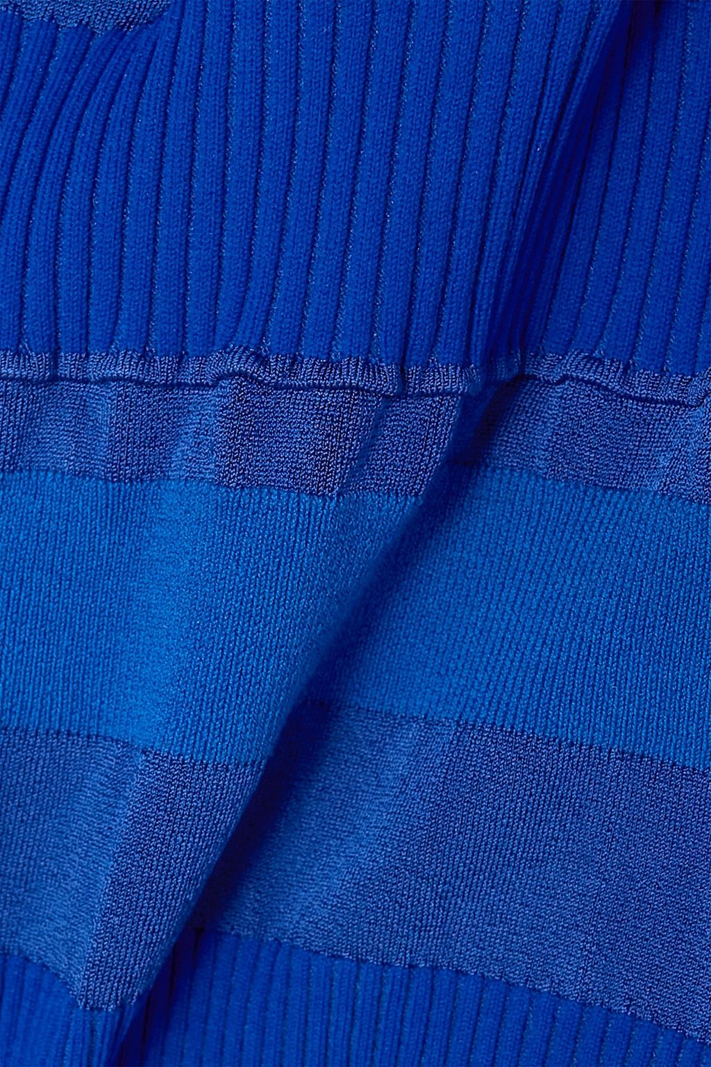 ACNE STUDIOS Striped ribbed-knit hooded turtleneck sweater