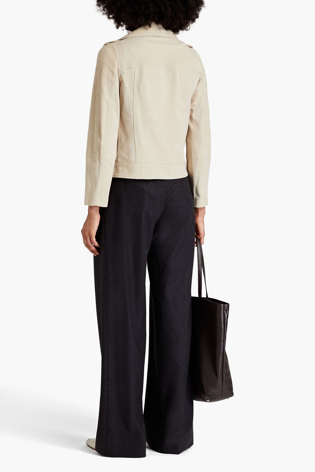BRUNELLO CUCINELLI スエード ライダースジャケット