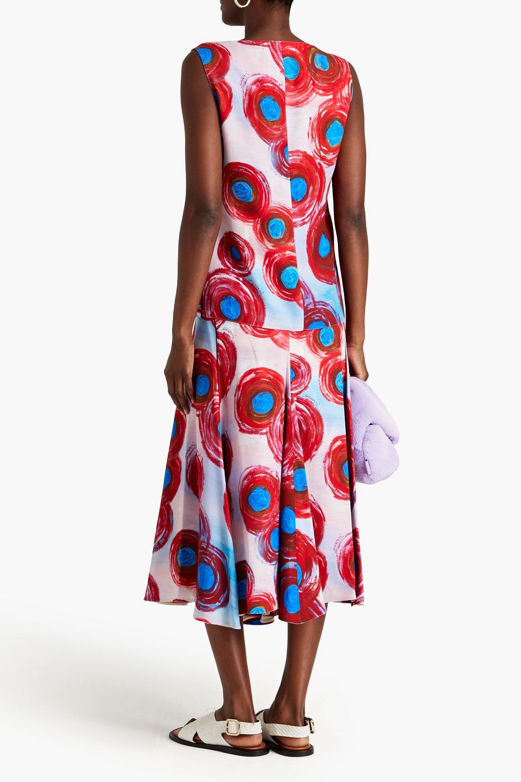 MARNI クレープ トップス プリント入り