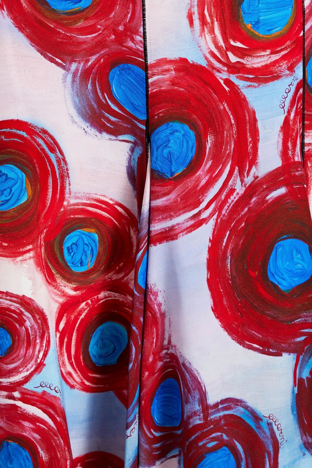 MARNI Printed crepe midi skirt