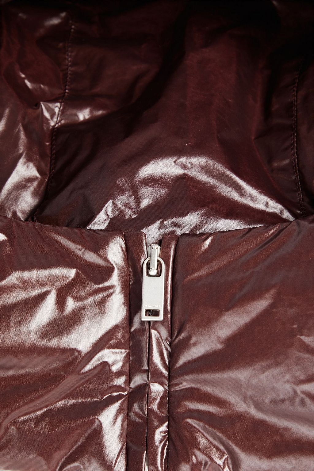 JIL SANDER+ Schal aus gestepptem Shell mit Kapuze