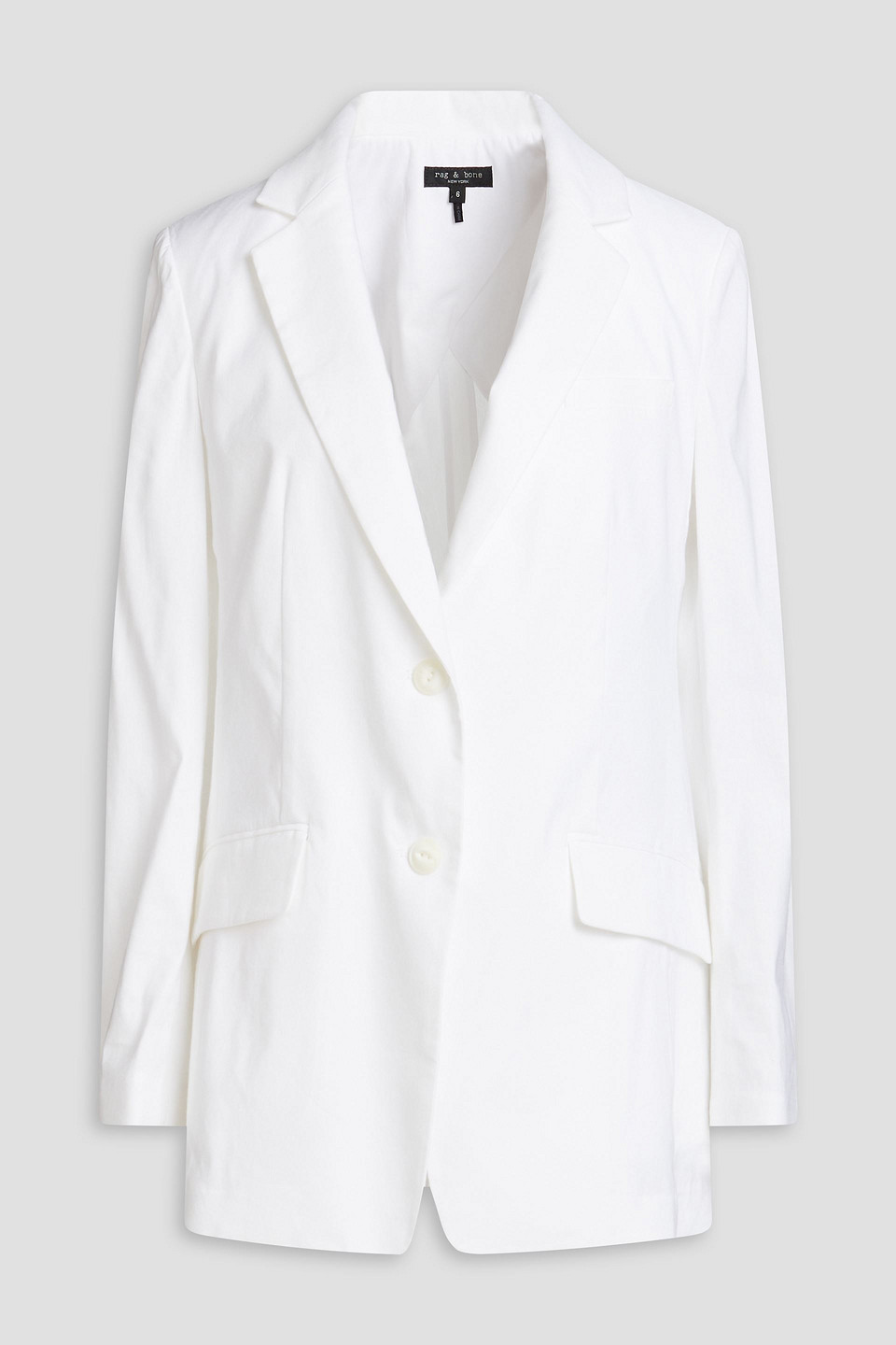 Rag & Bone Charles Linen-blend Blazer In White