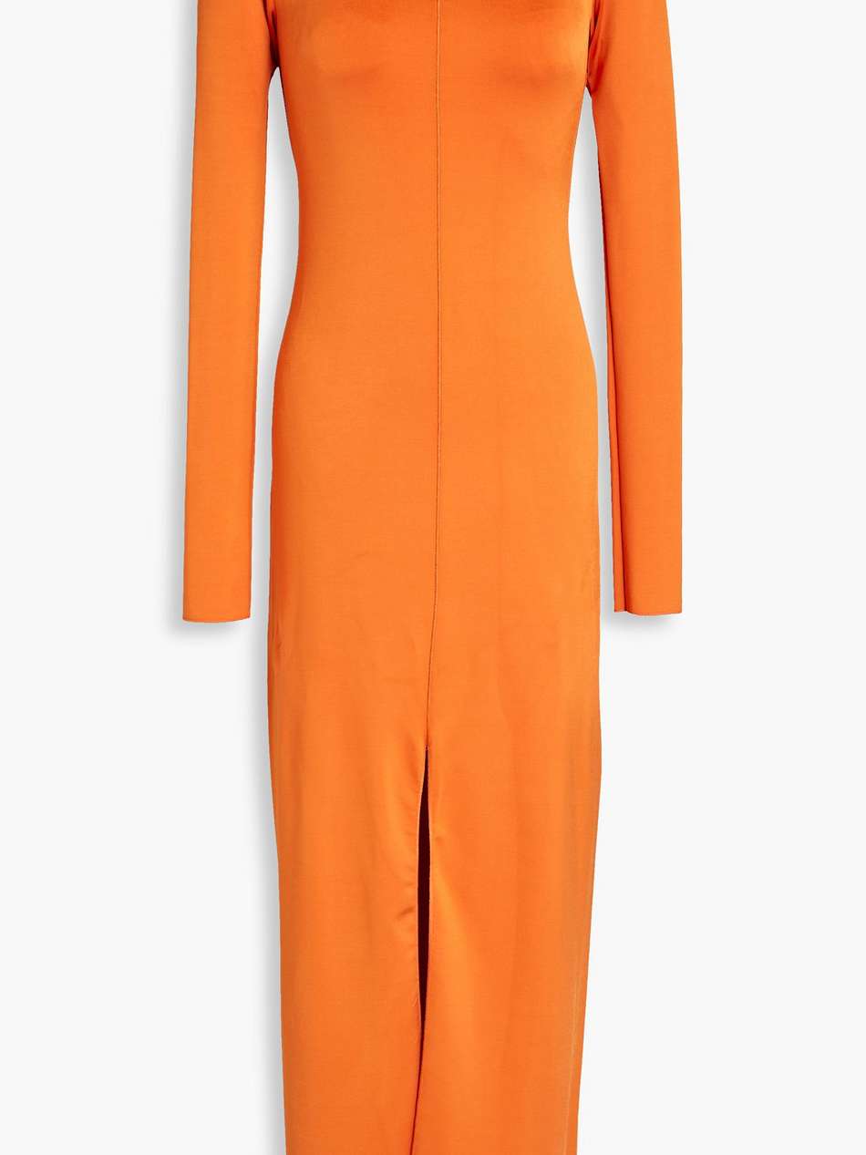 satin-jersey maxi dress