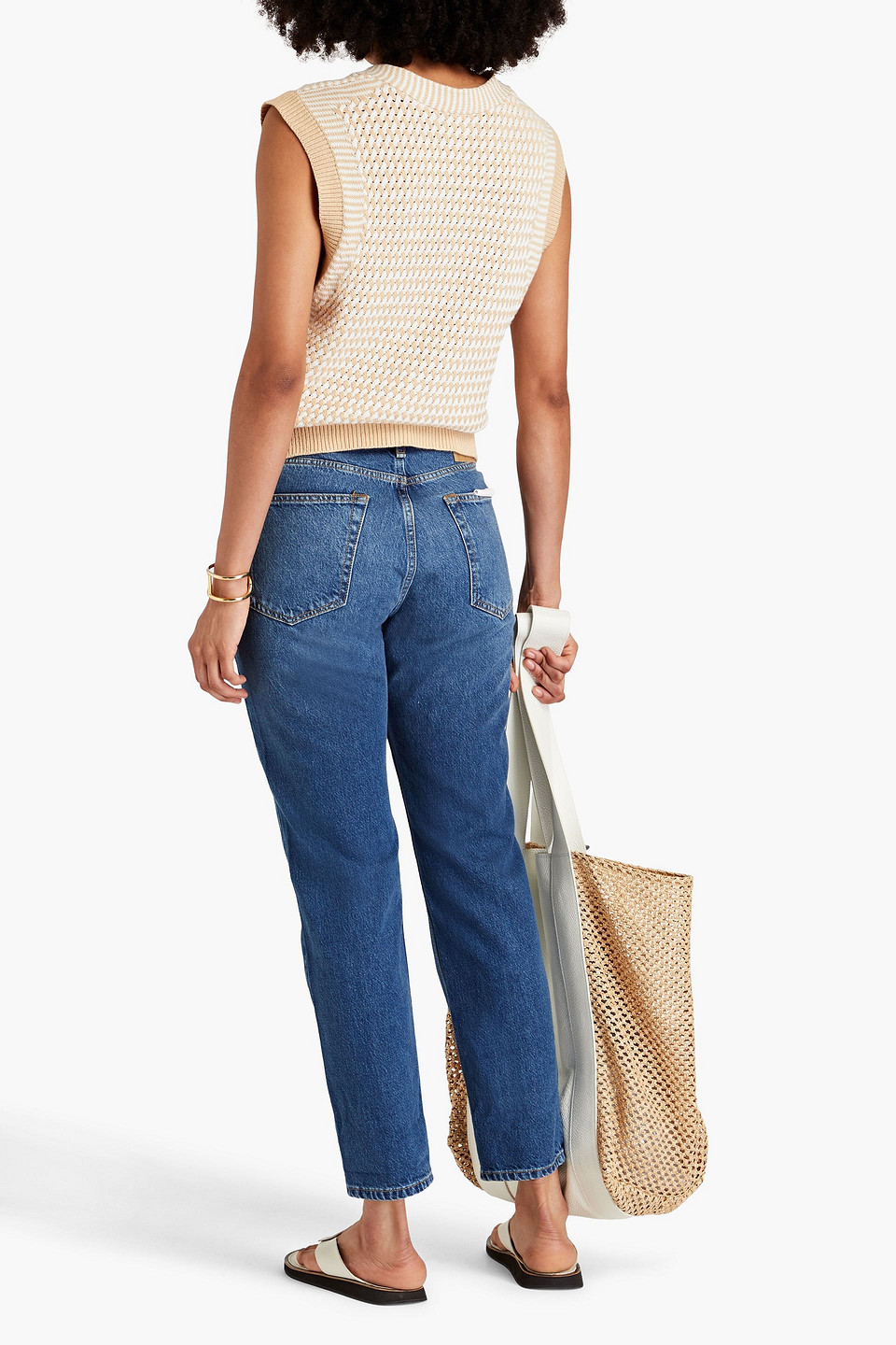 Shop Rag & Bone Rosa Faded Boyfriend Jeans In Mid Denim