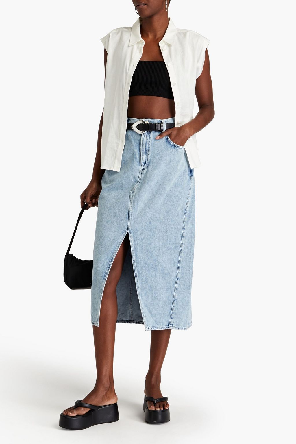 RAG & BONE デニム ミディスカート